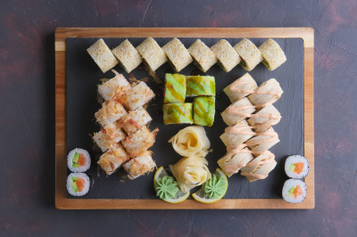 Verschiedene Sushi