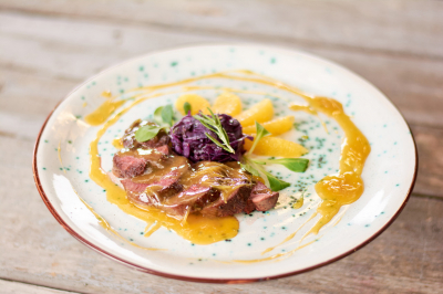 Entenbrust mit Orangensauce
