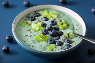 Joghurt mit Himbeere und Minze
